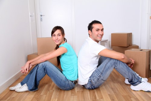 Removal van supporting a flat or house move in Brent