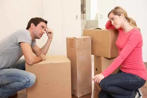 Preparing boxes and furniture for a man and van job in Brent