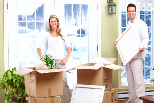 Van loading furniture and boxes for a move in Brent