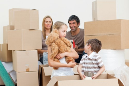 Team preparing furniture for a smooth Brent move